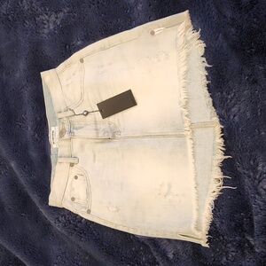 Super light wash, distressed two tone One Teaspoon skirt size 26!